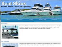 Tablet Screenshot of boatskinscanvas.com